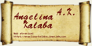 Angelina Kalaba vizit kartica